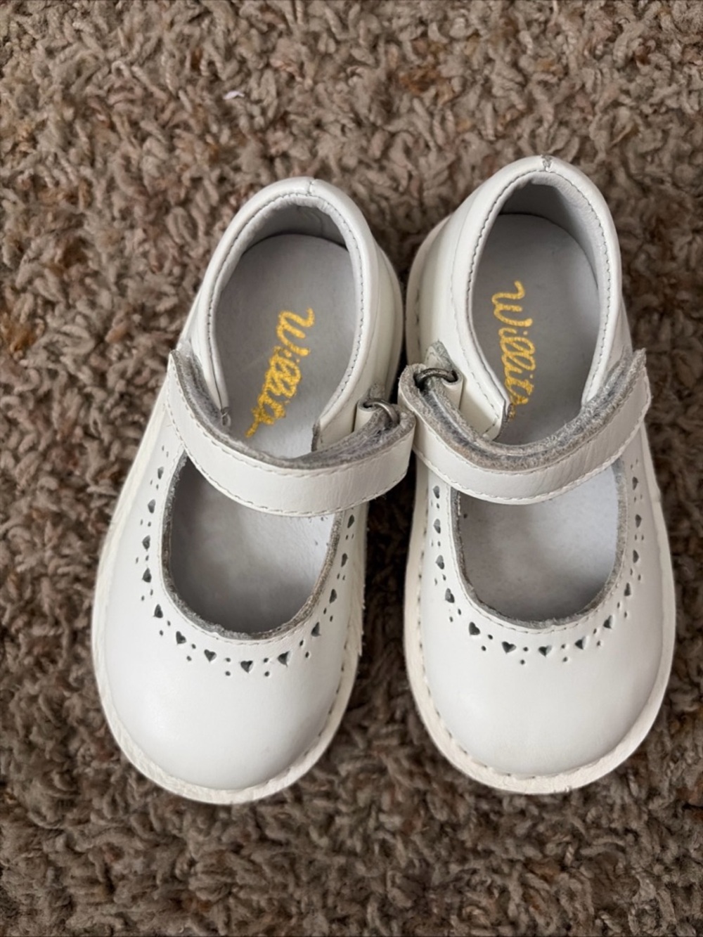 Willits Girls' White Leather Mary Jane Shoes - Classic Dress Shoe, size 7 NWOT